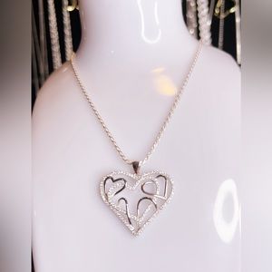 Chain & Penden silver 925 solid stamped # 60